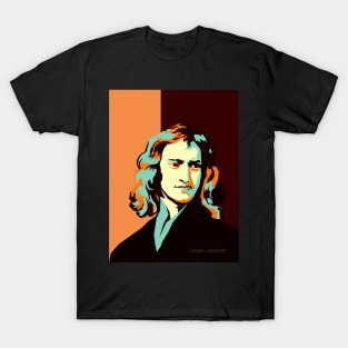 Isaac Newton with background WPAP T-Shirt